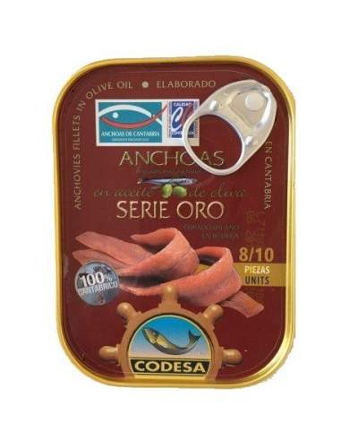 Anchoas Codesa Serie Oro 8/10 filetes.
