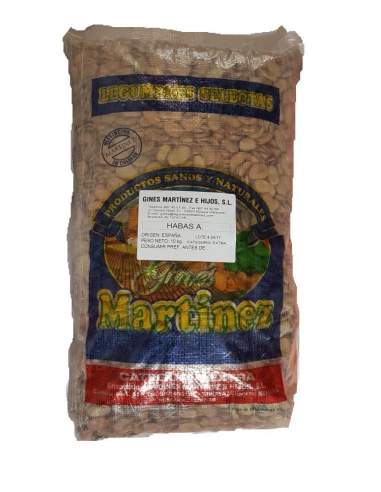 Gines Martínez Extra special dried beans for Michirones sack of 10 kg.