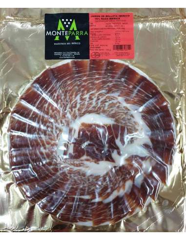 Piatto di prosciutto iberico di bellota Monteparra 75% razza iberica