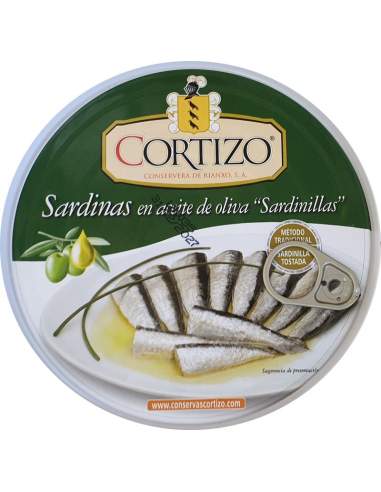 Cortizo Small Sardines in olive oil 20/30 pieces RO-280