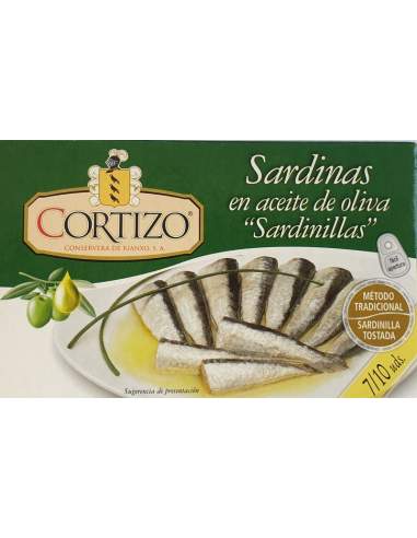 Petit Sardines à l'huile d'olive Cortizo 7/10 pièces RR-90