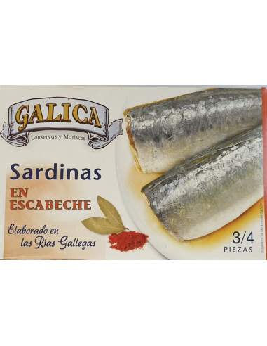 Sardinas en escabeche 3/4 piezas Galica RR-125