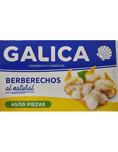 Berberechos al natural Galica 45/55 piezas