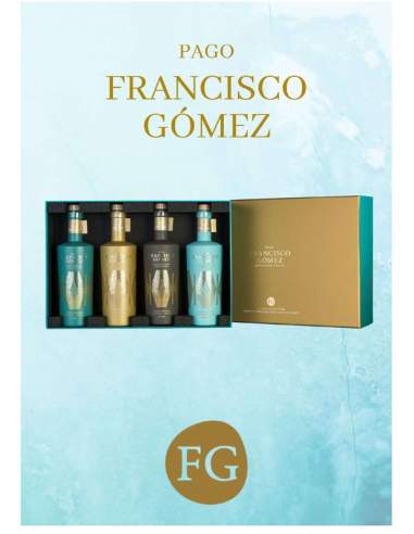 Coffret cadeau de 4 types d'EVOO Pago Francisco Gomez