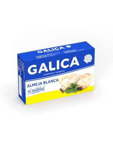 Almejas blancas al natural de Galica