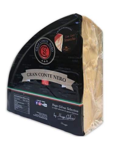 1/8 di formaggio italiano Gran Conte Nero 4 kg.