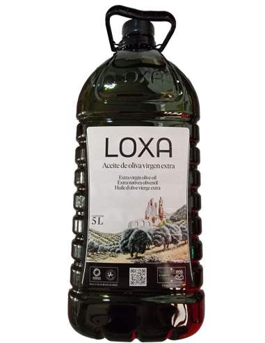 Récipient d'huile d'olive extra vierge de 5 litres pet Loxa