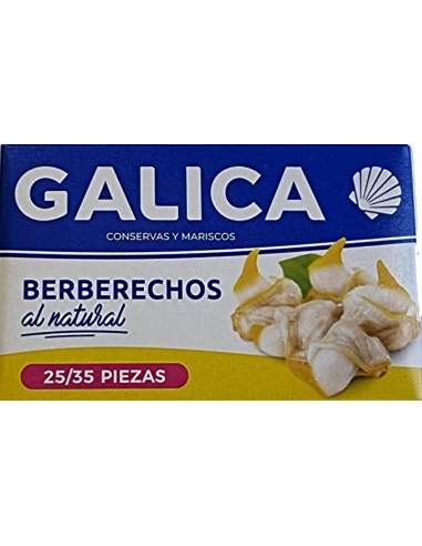 Berberechos al natural Galica 25/35 piezas