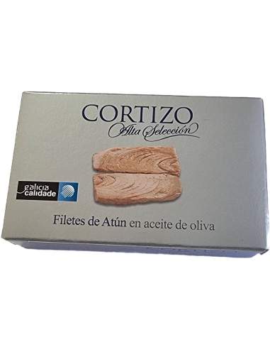 Filetes de atún en aceite de oliva Alta selección de Cortizo RR-120