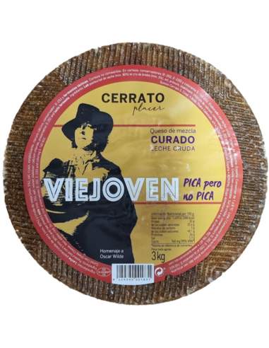 Viejoven of Cerrato Cured cheese mixed with raw milk 3 kg.