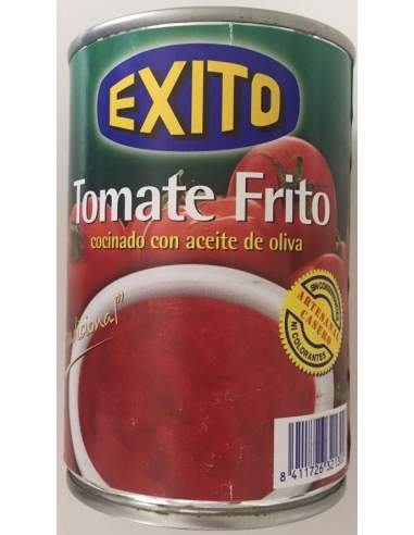 Bote de tomate frito con aceite de oliva marca Éxito 1/2 kg.